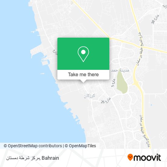 مركز شرطة دمستان map