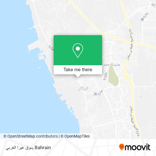 سوق عيرا الغربي map