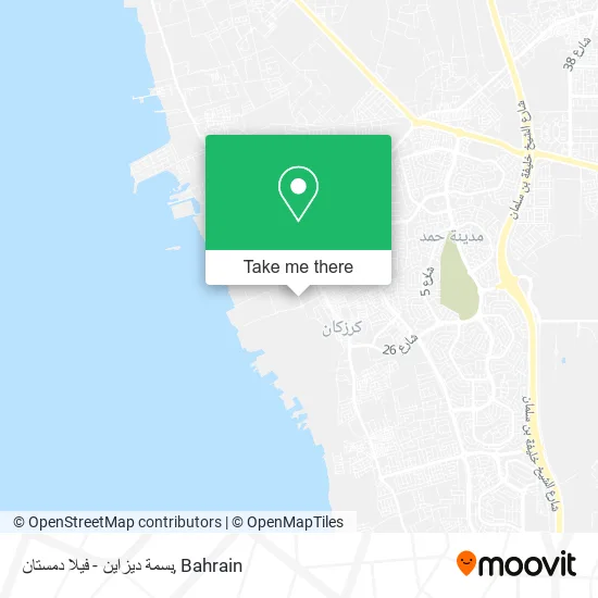 بسمة ديزاين - فيلا دمستان map