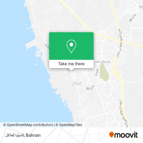 كاميليا للفلافل map