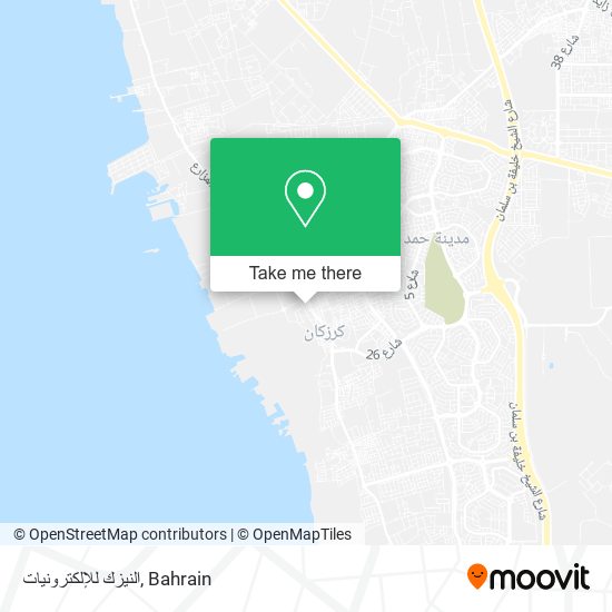 النيزك للإلكترونيات map