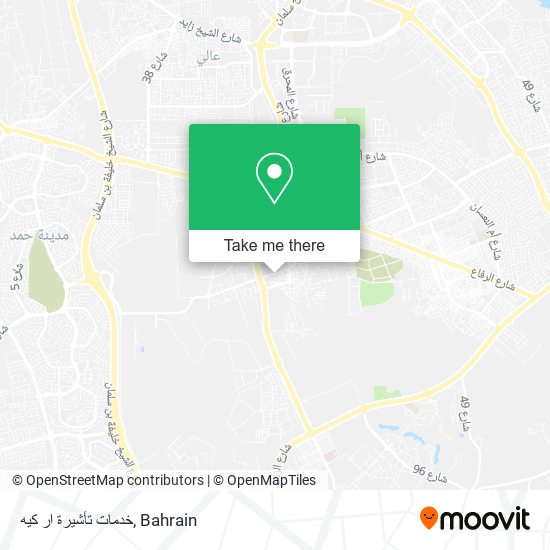 خدمات تأشيرة ار كيه map