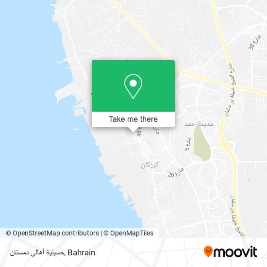 حسينية أهالي دمستان map