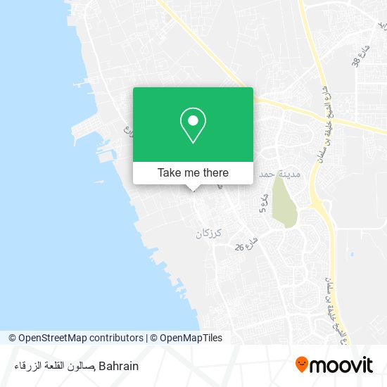 صالون القلعة الزرقاء map