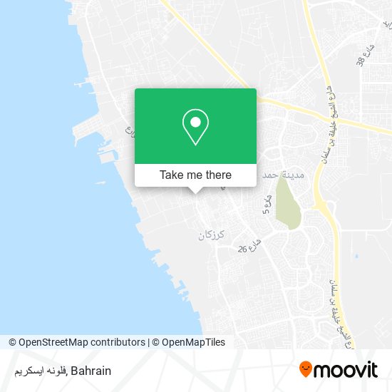 فلونه ايسكريم map