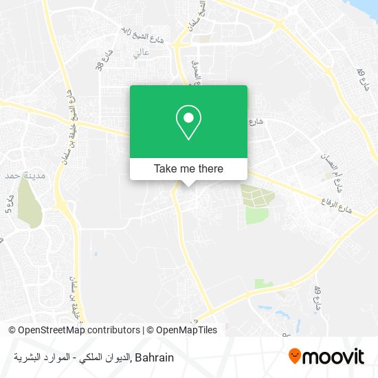 الديوان الملكي - الموارد البشرية map