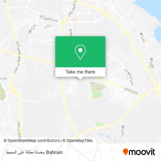 مغسلة مطلة على المحيط map
