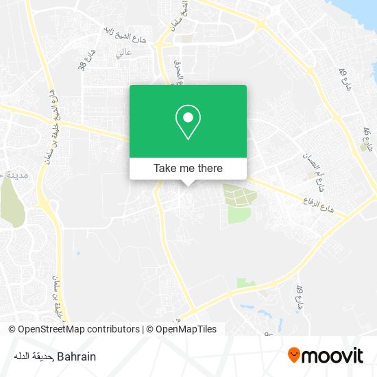 حديقة الدله map