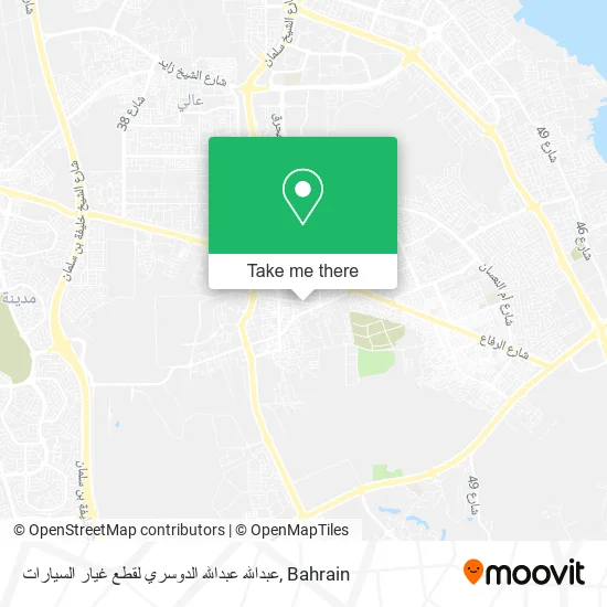 عبدالله عبدالله الدوسري لقطع غيار السيارات map