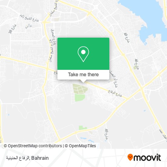 الرفاع الحنينية map