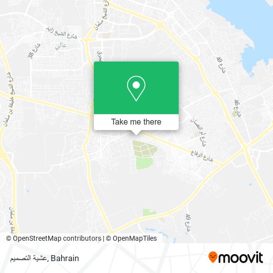 عشية التصميم map