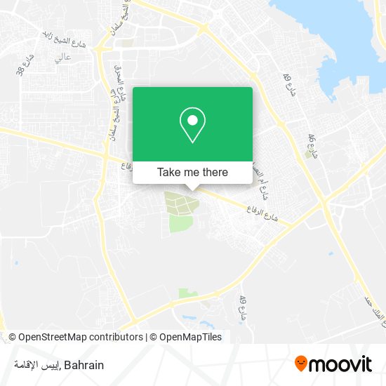 إييس الإقامة map