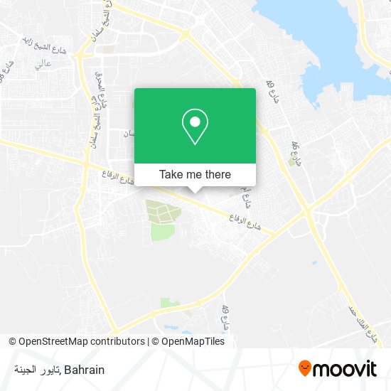 تايور الجينة map