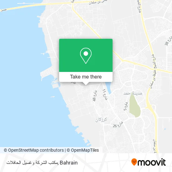مكتب الشركة وغسيل الحافلات map