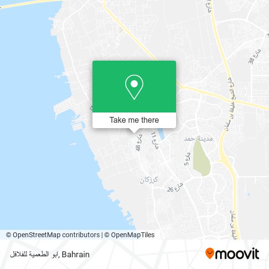 ابو الطعمية للفلافل map