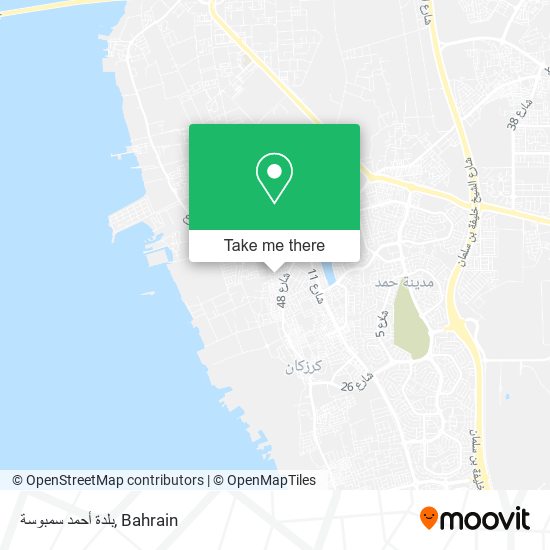 بلدة أحمد سمبوسة map