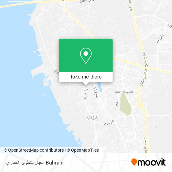 أجيال للتطوير العقاري map