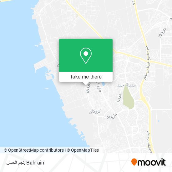نجم الحسن map