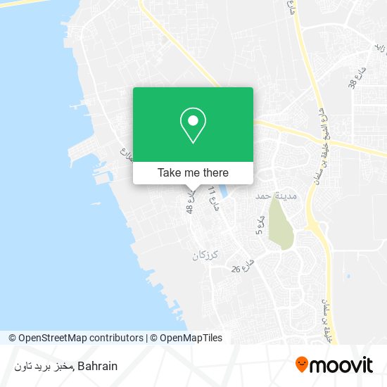 مخبز بريد تاون map