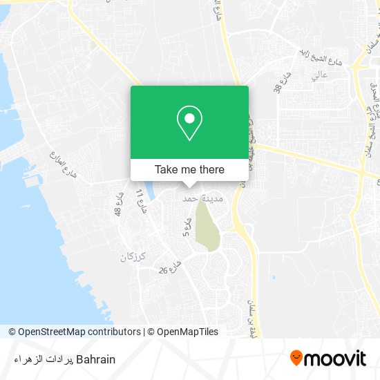 برادات الزهراء map