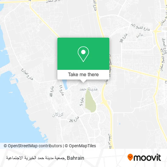 جمعية مدينة حمد الخيرية الاجتماعية map