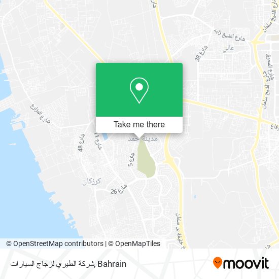 شركة الطيري لزجاج السيارات map