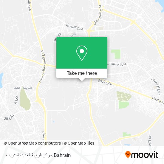 مركز الرؤية الجديدة للتدريب map