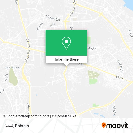 المنامة map
