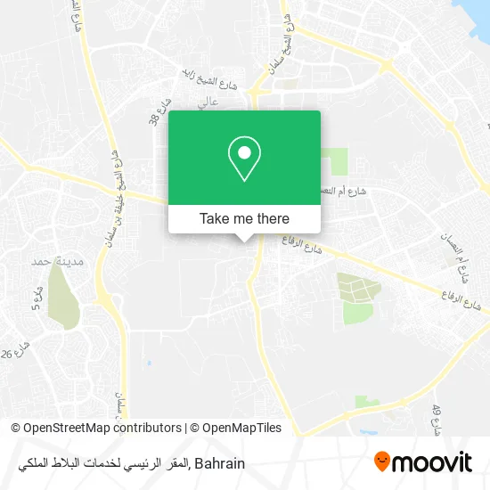 المقر الرئيسي لخدمات البلاط الملكي map