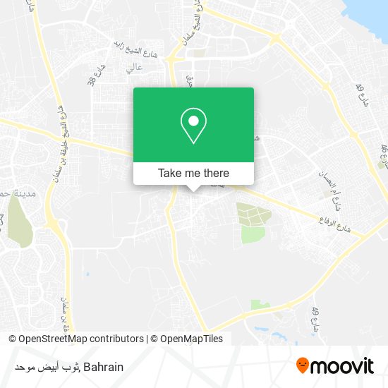 ثوب أبيض موحد map