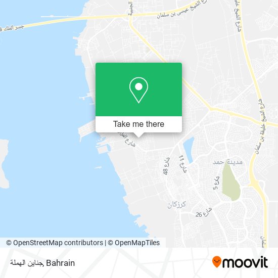 جناين الهملة map