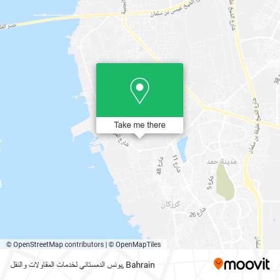 يونس الدمستاني لخدمات المقاولات والنقل map