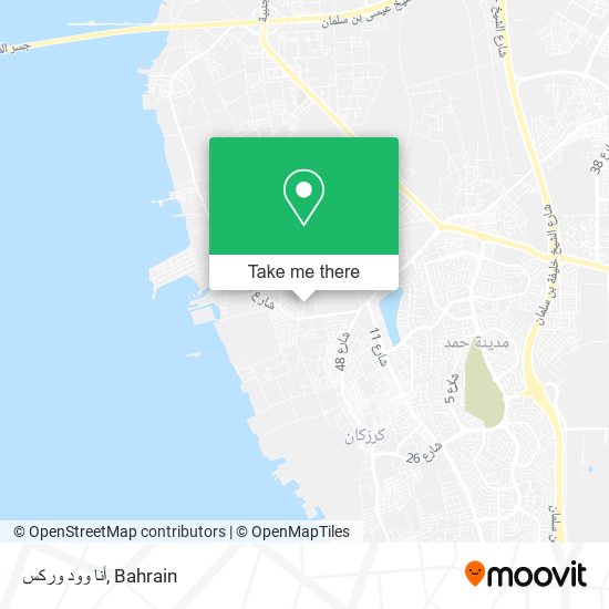 أنا وود وركس map