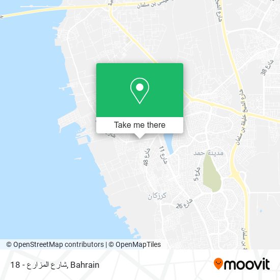 شارع المزارع - 18 map