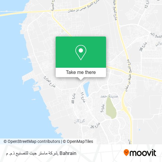 شركة ماستر جيت للتصنيع ذ.م. م map