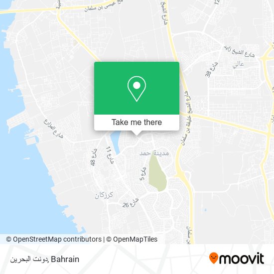 دونت البحرين map