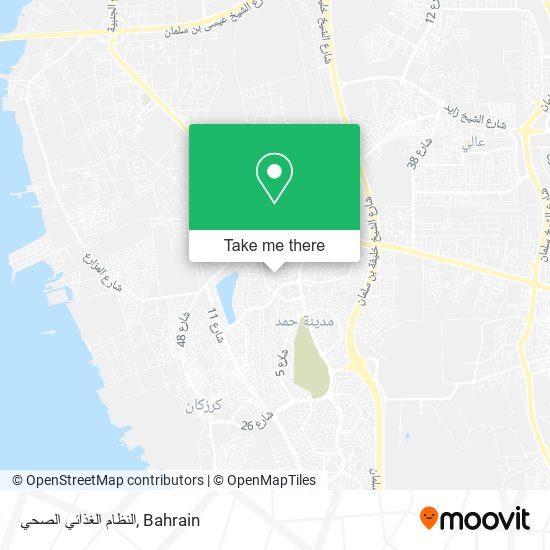 النظام الغذائي الصحي map