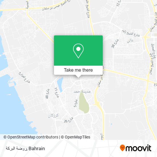 روضة البركة map