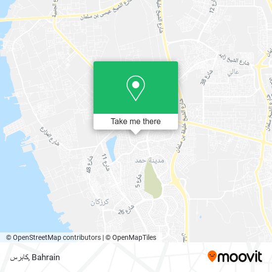 كابرس map