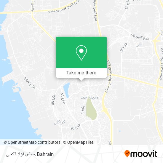 مجلس فؤاد الكعبي map