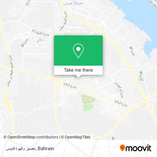 عصير وقهوة فايبس map