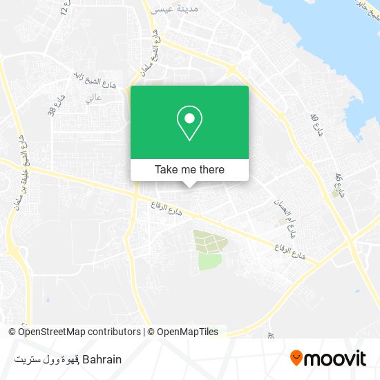 قهوة وول ستريت map