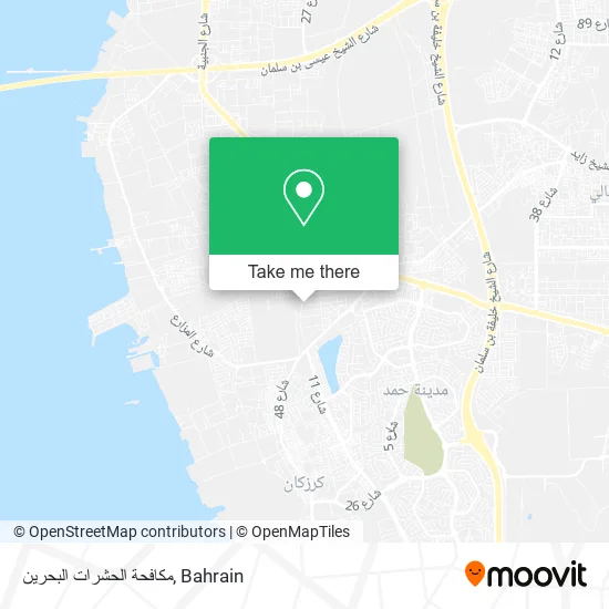 مكافحة الحشرات البحرين map