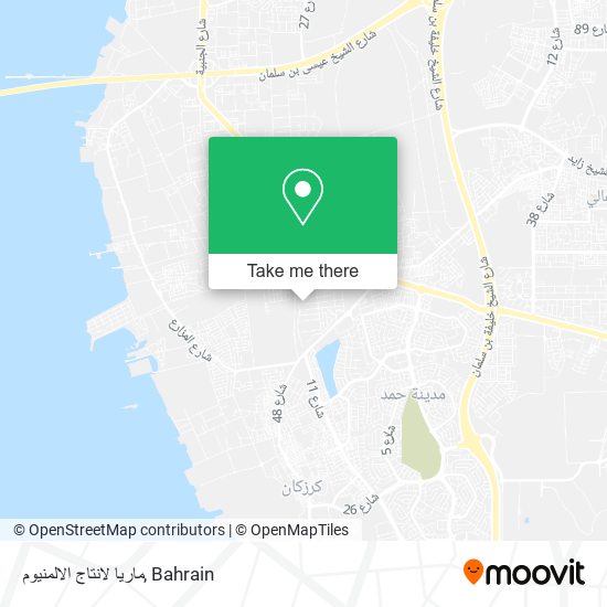 ماريا لانتاج الالمنيوم map