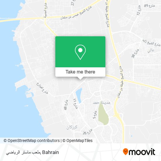 ملعب ماستر الرياضي map