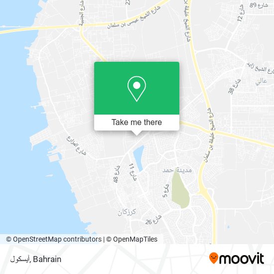 آيسكول map