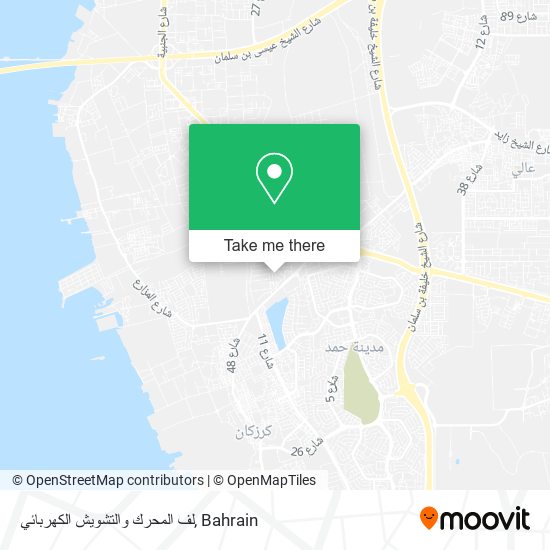 لف المحرك والتشويش الكهربائي map