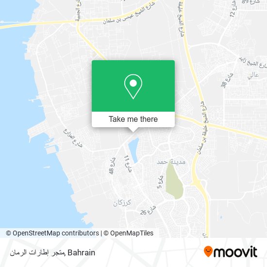 متجر إطارات الرمان map