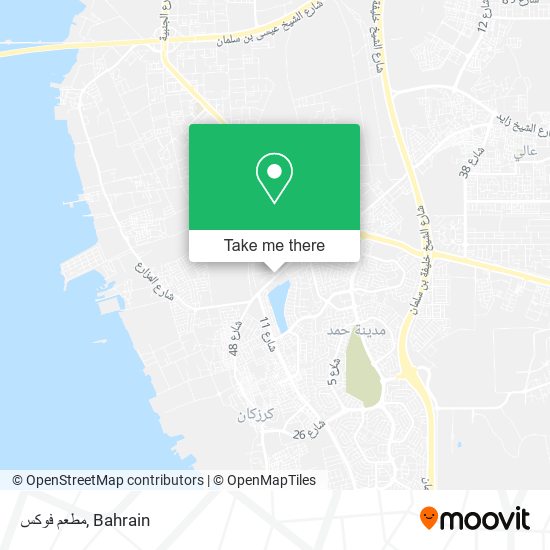 مطعم فوكس map