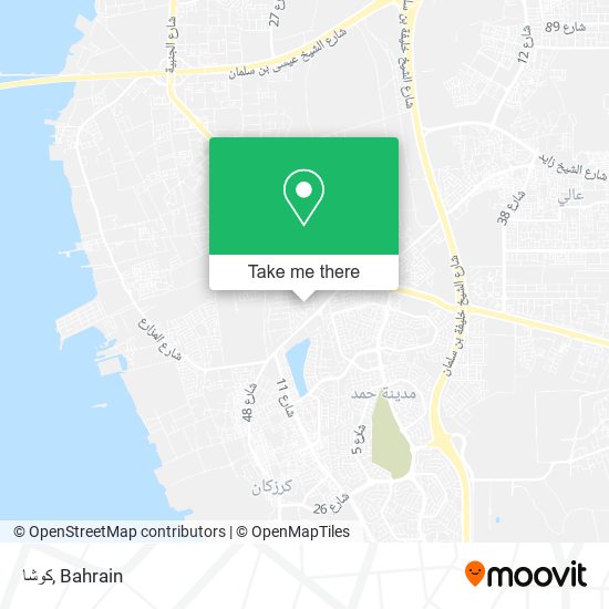 كوشا map
